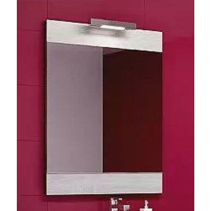 Панель Aqwella Brig с зеркалом и светильником, дуб седой Br.02.06/Gray