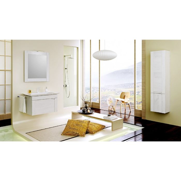 Пенал подвесной Aqwella SIMPHONY сосна беленая, левый Sim.05.04/L/SB