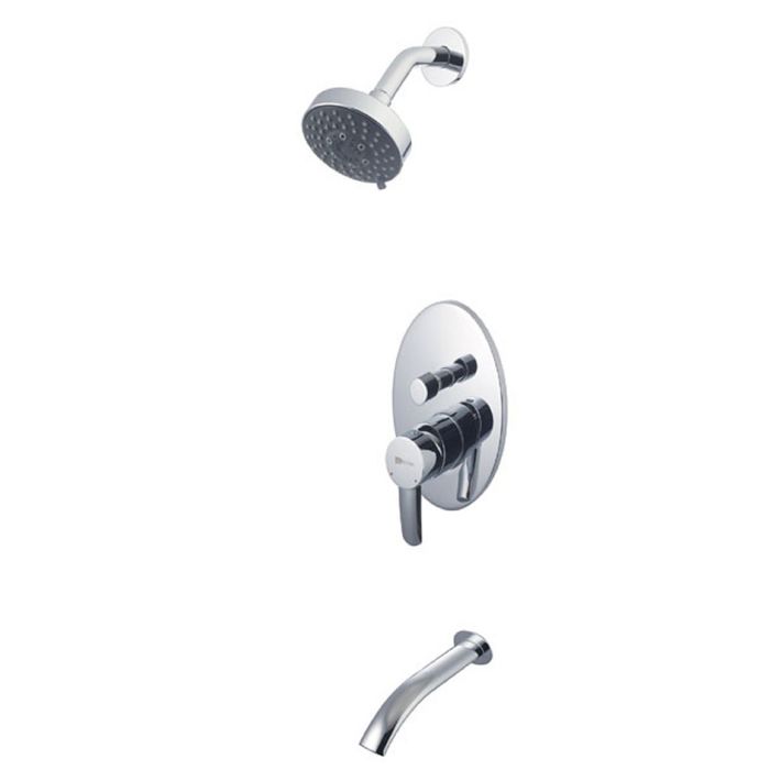 Смеситель для ванны и душа Lemark Atlantiss LM3221C0 встраиваемый,  хром