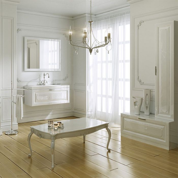 Тумба Aqwella EMPIRE 80, напольная, белая Emp.03.08/W