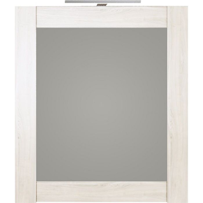 Панель с зеркалом Aqwella SIMPHONY и светильником, сосна беленая Sim.02.07/SB