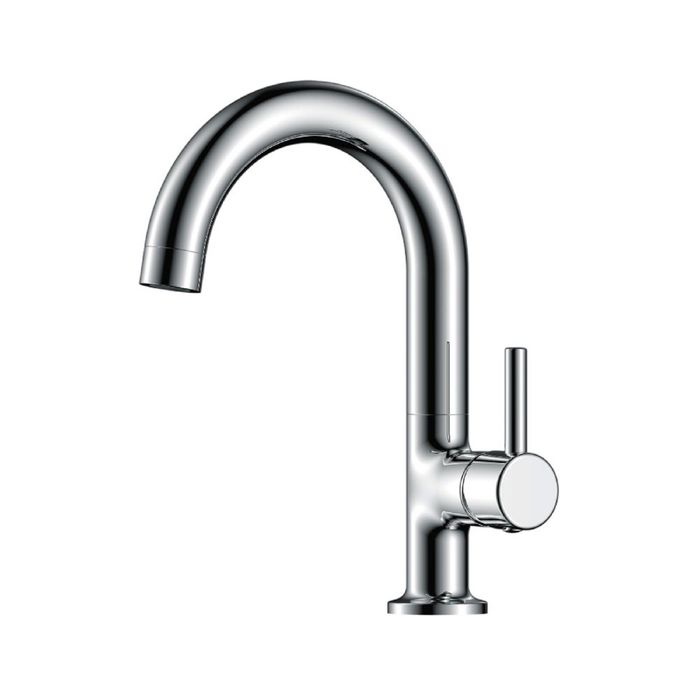 Смеситель для кухни Rossinka X25-24U, одноручный, с поворотным изливом, хром