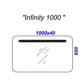 

Панель с зеркалом Aqwella INFINITY и подсветкой Inf.02.10