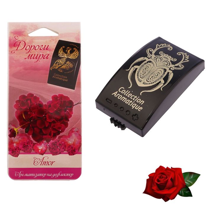 Ароматизатор на дефлектор Collection Aromatique "Дороги мира", амор