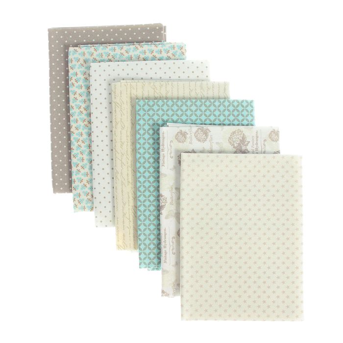 Набор тканей для пэчворка "Винтаж", 48х50см, 120г/кв.м, 7шт