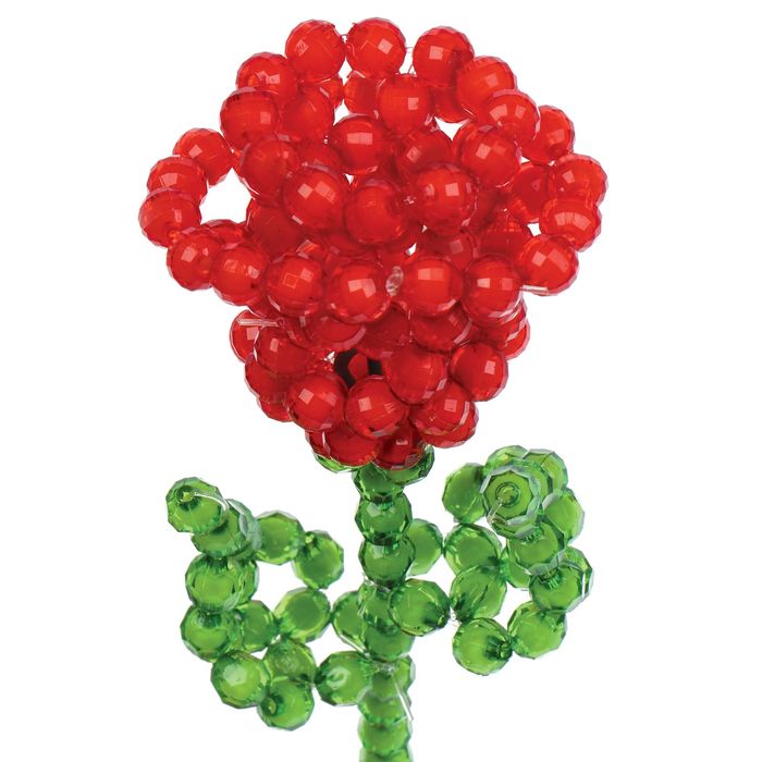 Набор для создания цветка из пластика &quot;Красный бутон&quot;