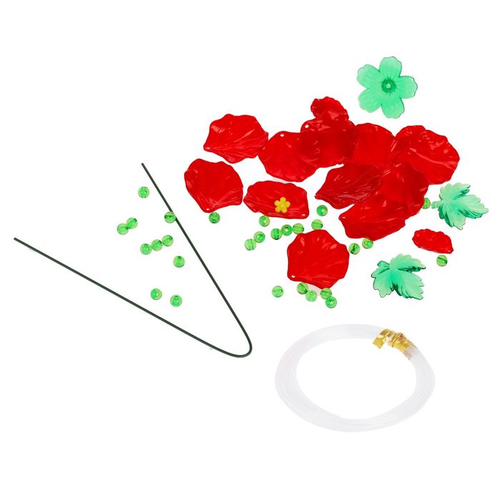 Набор для создания цветка из пластика "Красный мак"