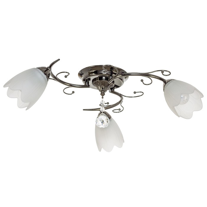 Люстра "Мессина" 3 лампы 40Вт Е27 антрацит 58х58х18