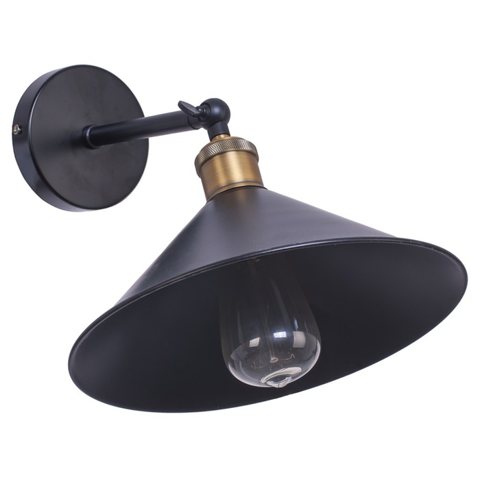 Бра "Альтаир"  1 лампа 40Вт Е27 черный 24х20,5х24