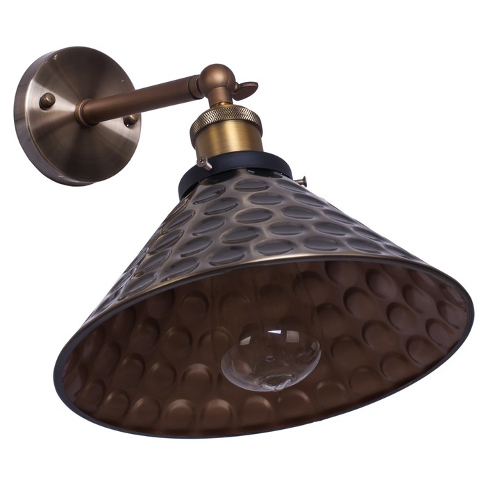 Бра "Ливорно"  1 лампа 40Вт Е27 античная бронза 37х25х33