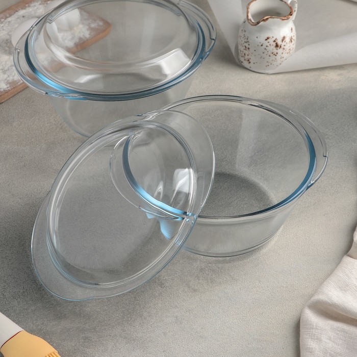 Набор кастрюль толстостенных "Новинка", 2 шт: 1,5 л, 2 л