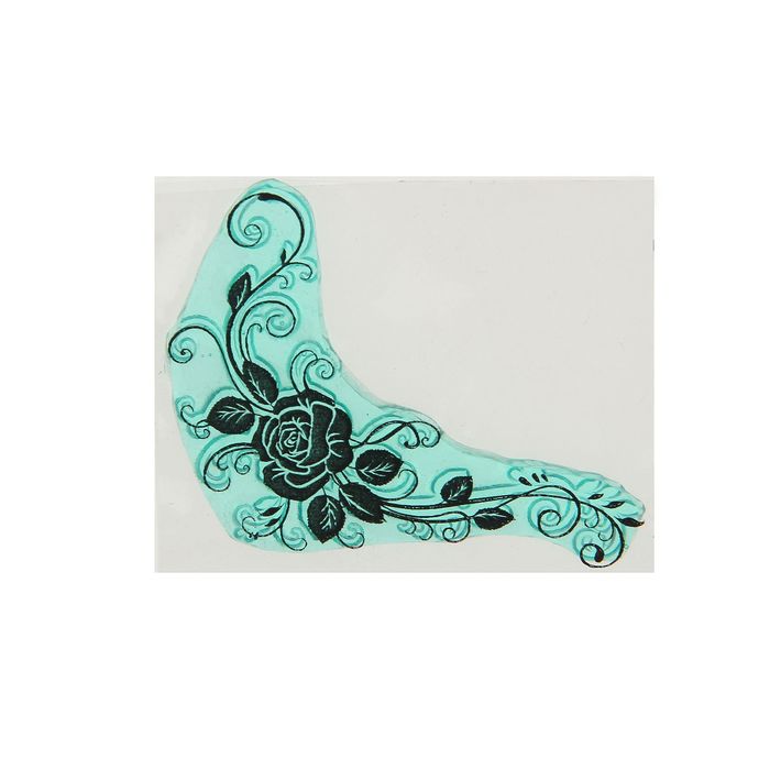 Штамп "Уголок-розы" 5,2х4,1см (STAMP243)