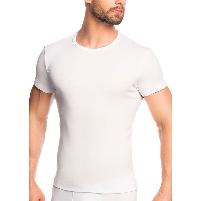 Футболка мужская MF-003 цвет белый , р-р 56