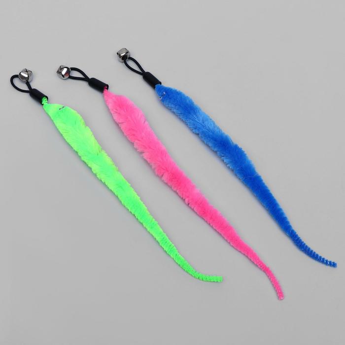 Игрушка-дразнилка для кошек "Змейка" микс цветов