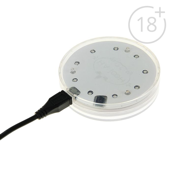 Подсветка для кальяна LED RGB, пульт для контроля 1,7х7см