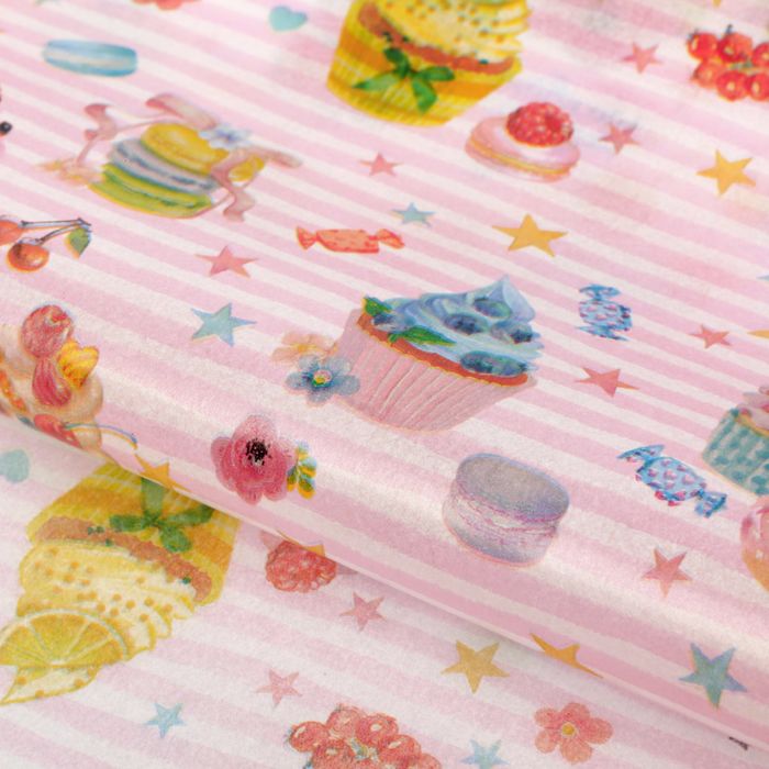 Бумага упаковочная тишью,"Вкусности", 50х70 см