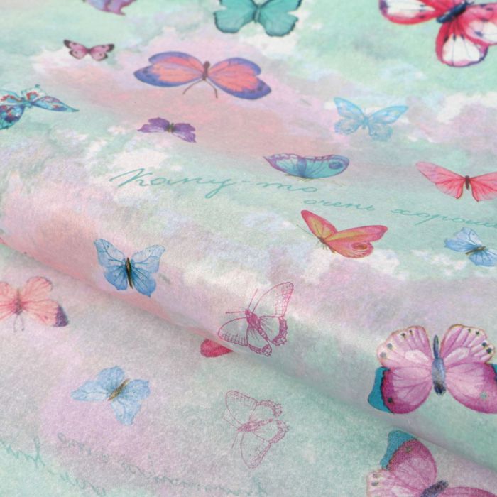 Бумага упаковочная тишью,"Бабочки", 50х70 см