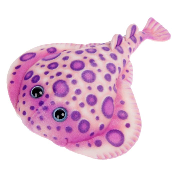 Мягкая игрушка "Скат электрический", цвет розовый