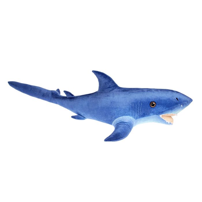 Мягкая игрушка "Акула", цвет синий