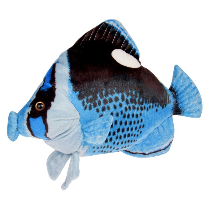 Мягкая игрушка "Рыба-бабочка", цвет синий