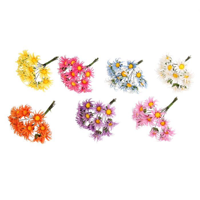 Декор для творчества "Ромашки" (1 набор=1 букету) в букете 10 цветов