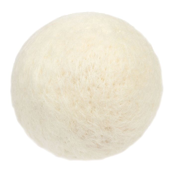 Основа для творчества "Шар", белая шерсть, d=6 см