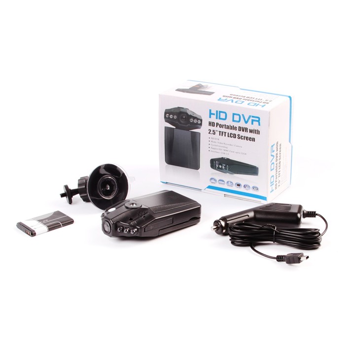 Видеорегистратор автомобильный, 2.5" TFT, обзор 120°, 1280x720 HD