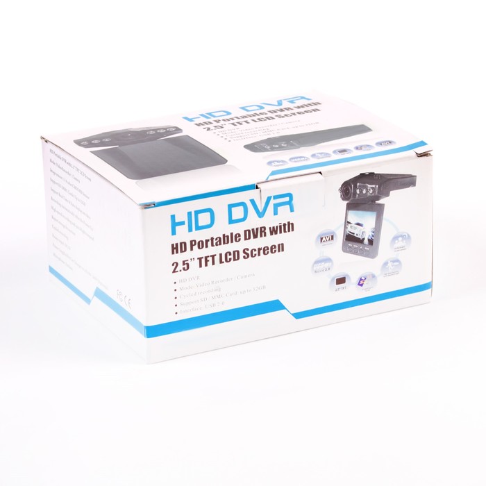 Видеорегистратор автомобильный, 2.5" TFT, обзор 120°, 1280x720 HD