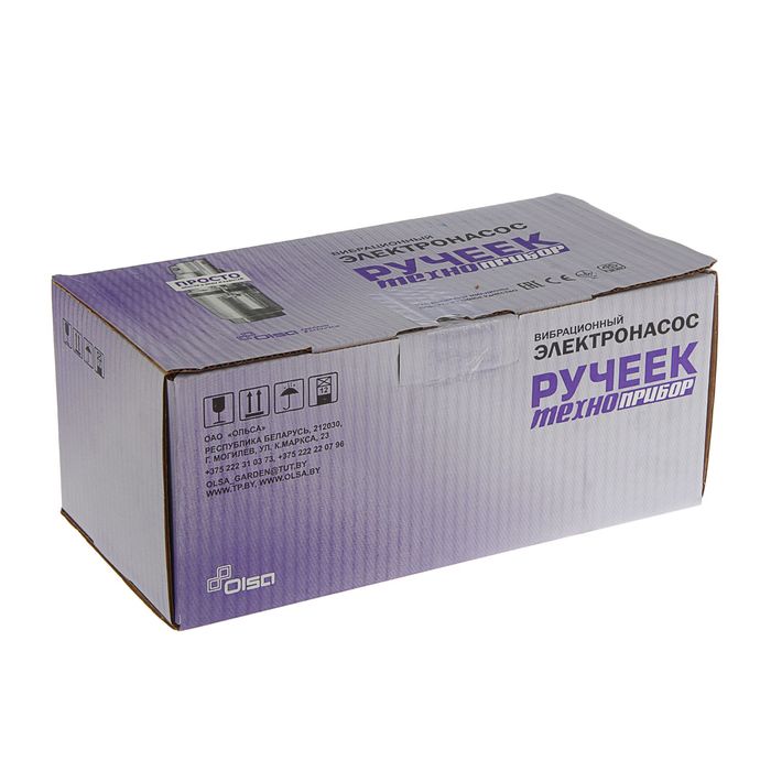 Насос вибрационный Ручеёк-1, верхний забор, 225Вт, напор 60 м, 18 л/мин, 40 м