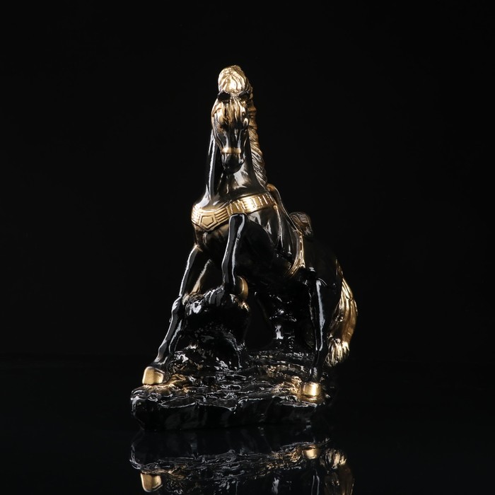 Сувенир "Конь на дыбах" большой, чёрный