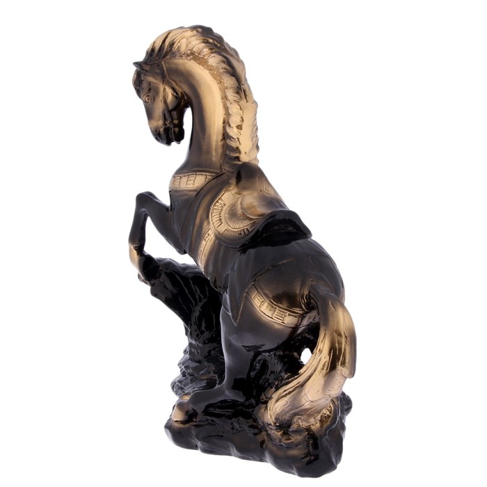 Сувенир "Конь на дыбах" большой, чёрный