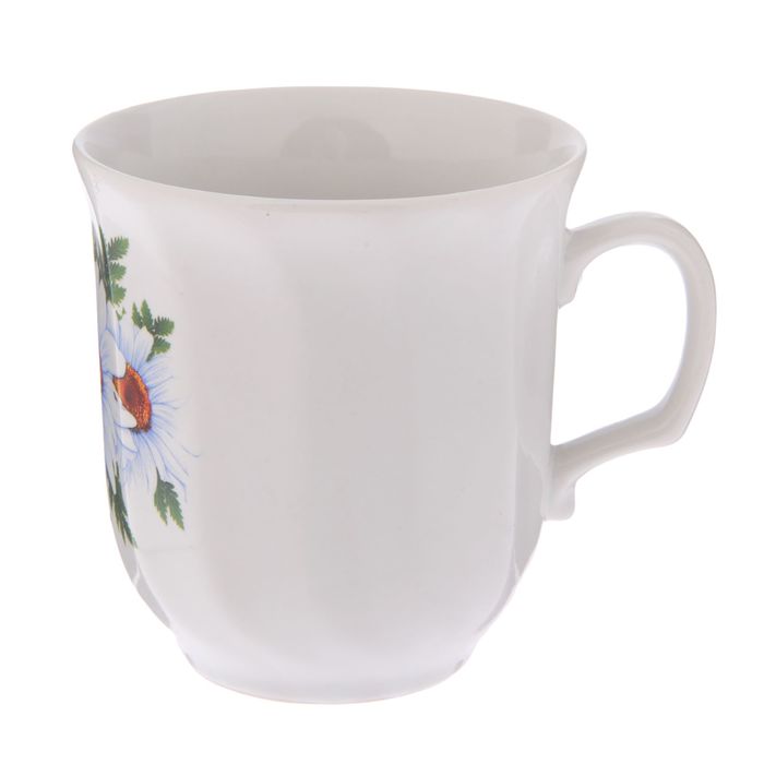 Кружка 400 мл "Звон", ромашка, деколь