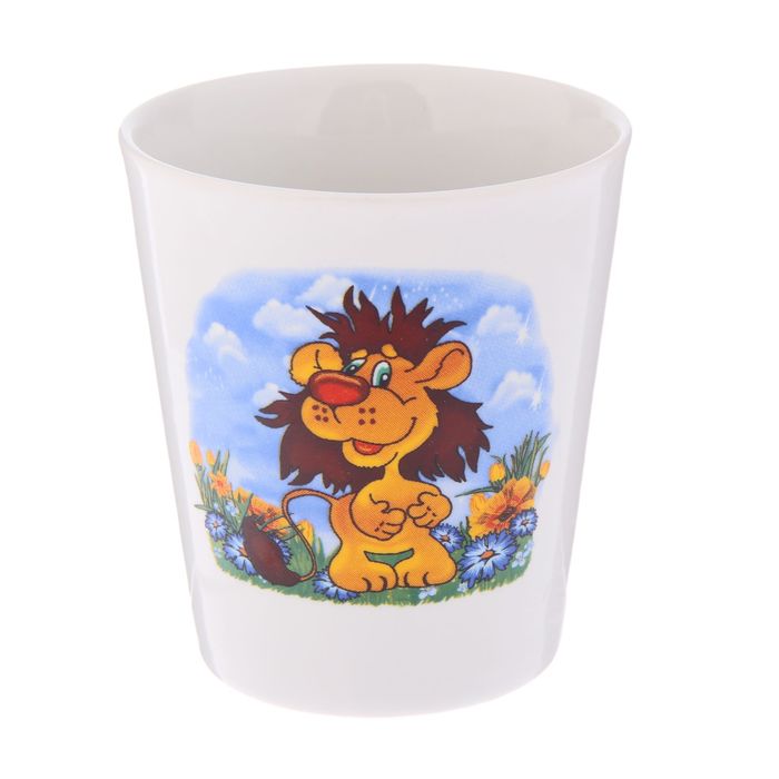 Кружка 350 мл "Конус", детская деколь, микс