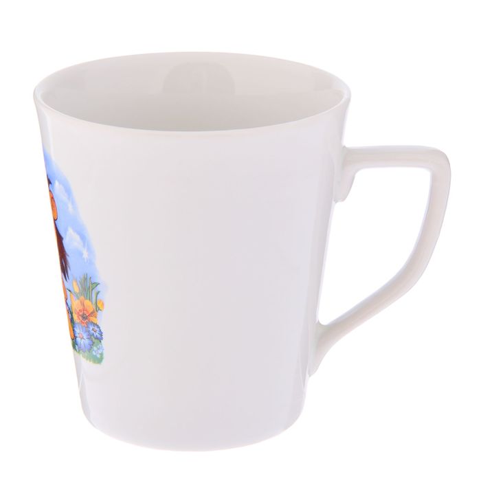 Кружка 350 мл "Конус", детская деколь, микс