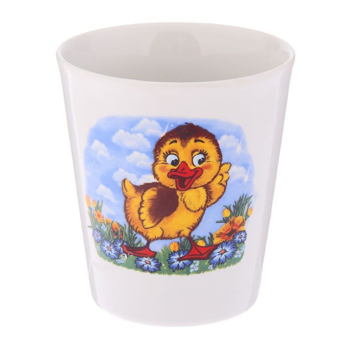 Кружка 350 мл "Конус", детская деколь, микс