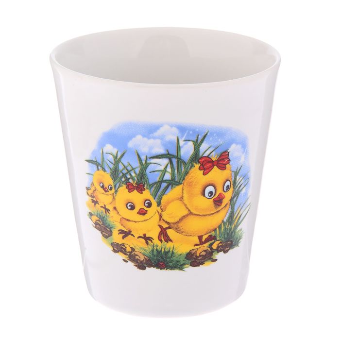 Кружка 350 мл "Конус", детская деколь, микс