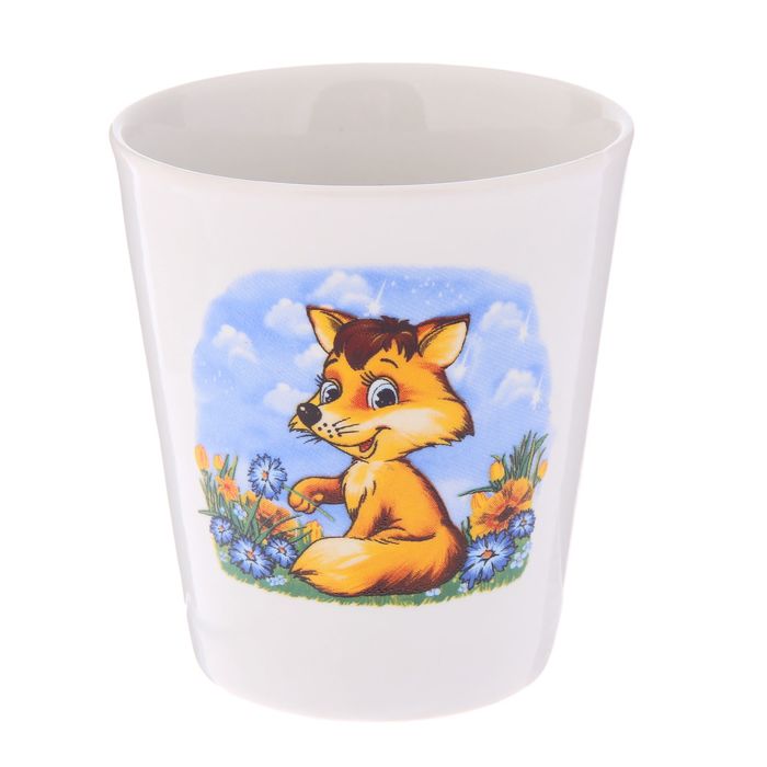 Кружка 350 мл "Конус", детская деколь, микс