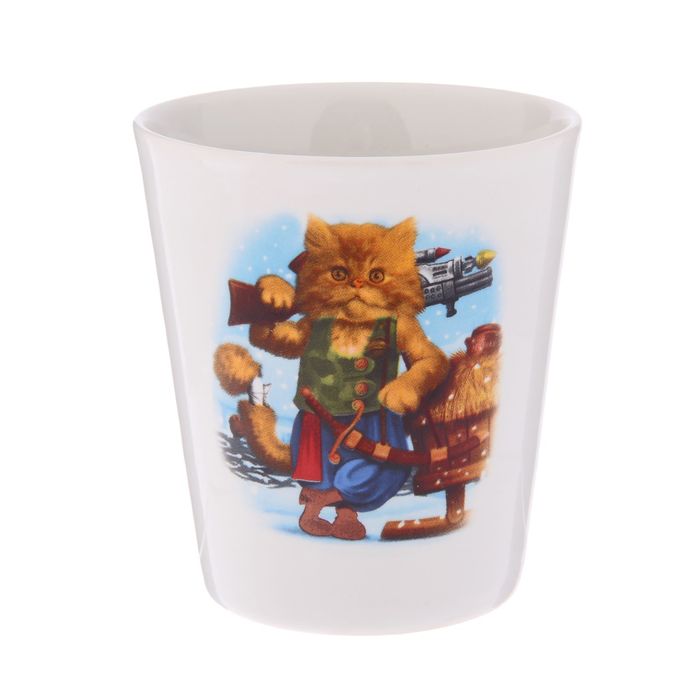 Кружка 350 мл "Конус", коты, деколь