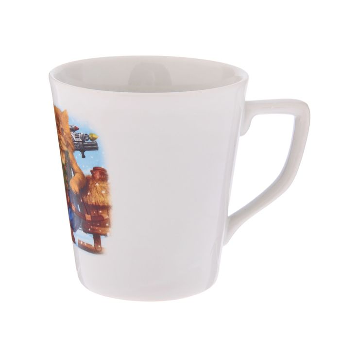 Кружка 350 мл "Конус", коты, деколь