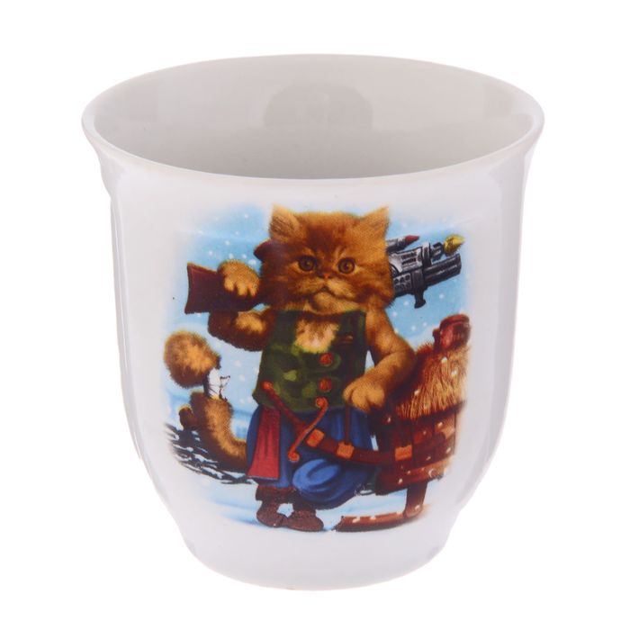 Кружка 250 мл "Настя", коты, деколь, микс