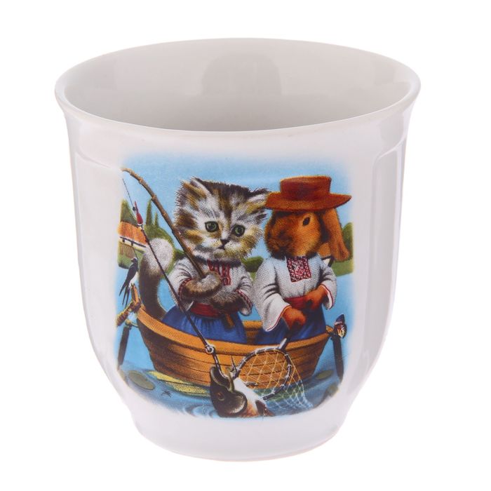 Кружка 250 мл "Настя", коты, деколь, микс