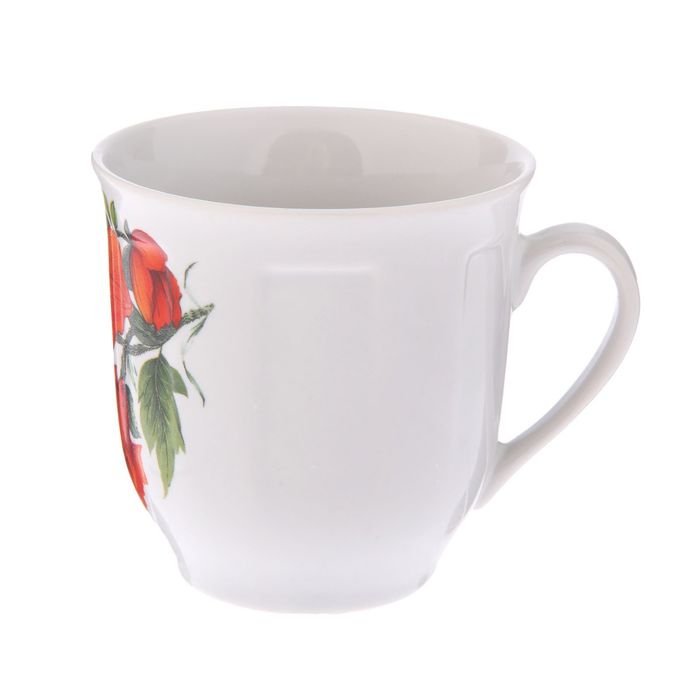 Кружка 250 мл "Настя", мак, деколь