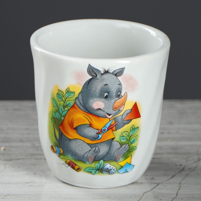 Кружка 250 мл "Волна", алфавит, деколь, микс