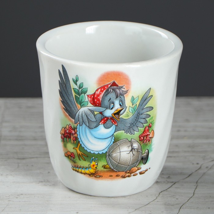 Кружка 250 мл "Волна", алфавит, деколь, микс