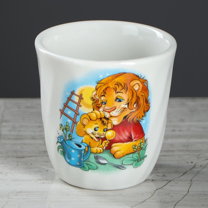 Кружка 250 мл "Волна", алфавит, деколь, микс