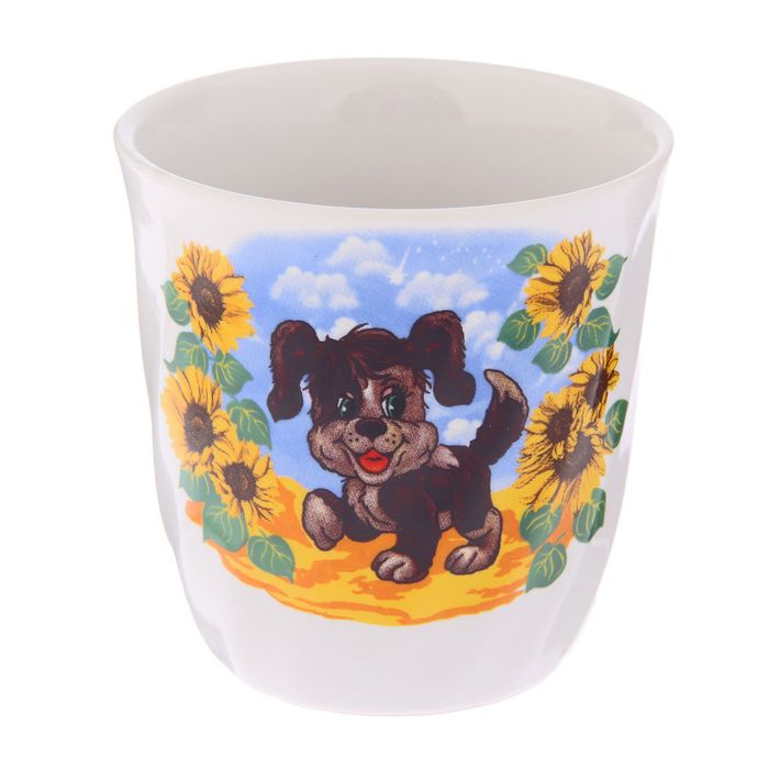 Кружка 250 мл "Волна", детская деколь, микс