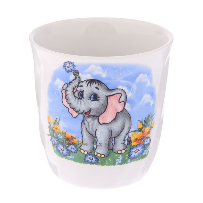 Кружка 250 мл "Волна", детская деколь, микс