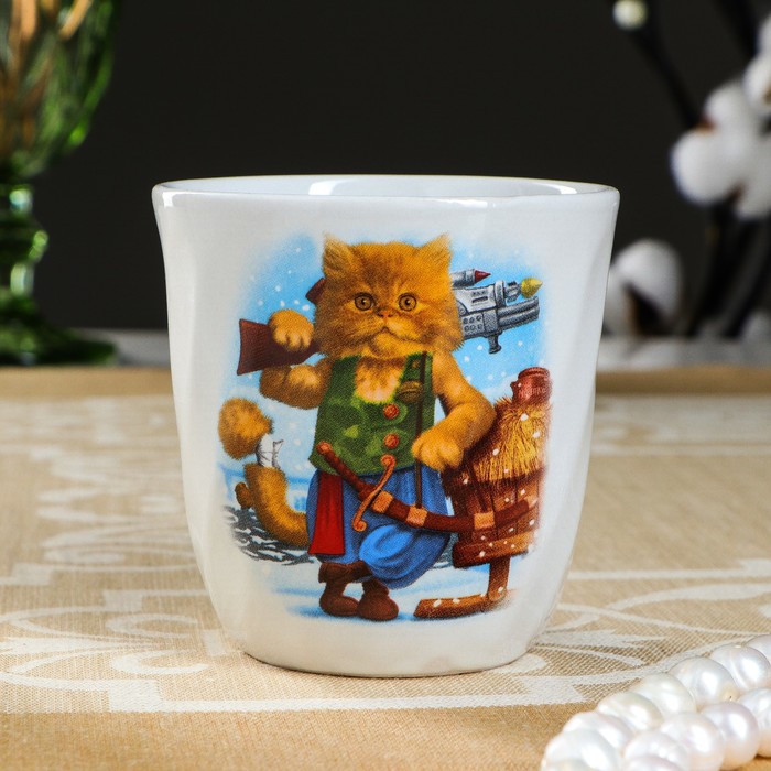 Кружка 250 мл "Волна", коты, деколь, микс