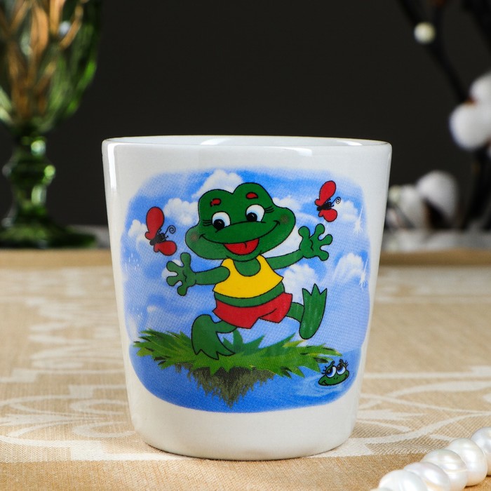 Кружка 210 мл, детская деколь, микс