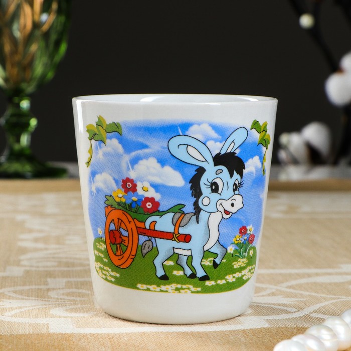 Кружка 210 мл, детская деколь, микс